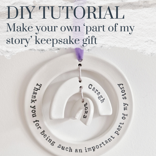 Create your own 'Part of my story' thank you gift - tutorial