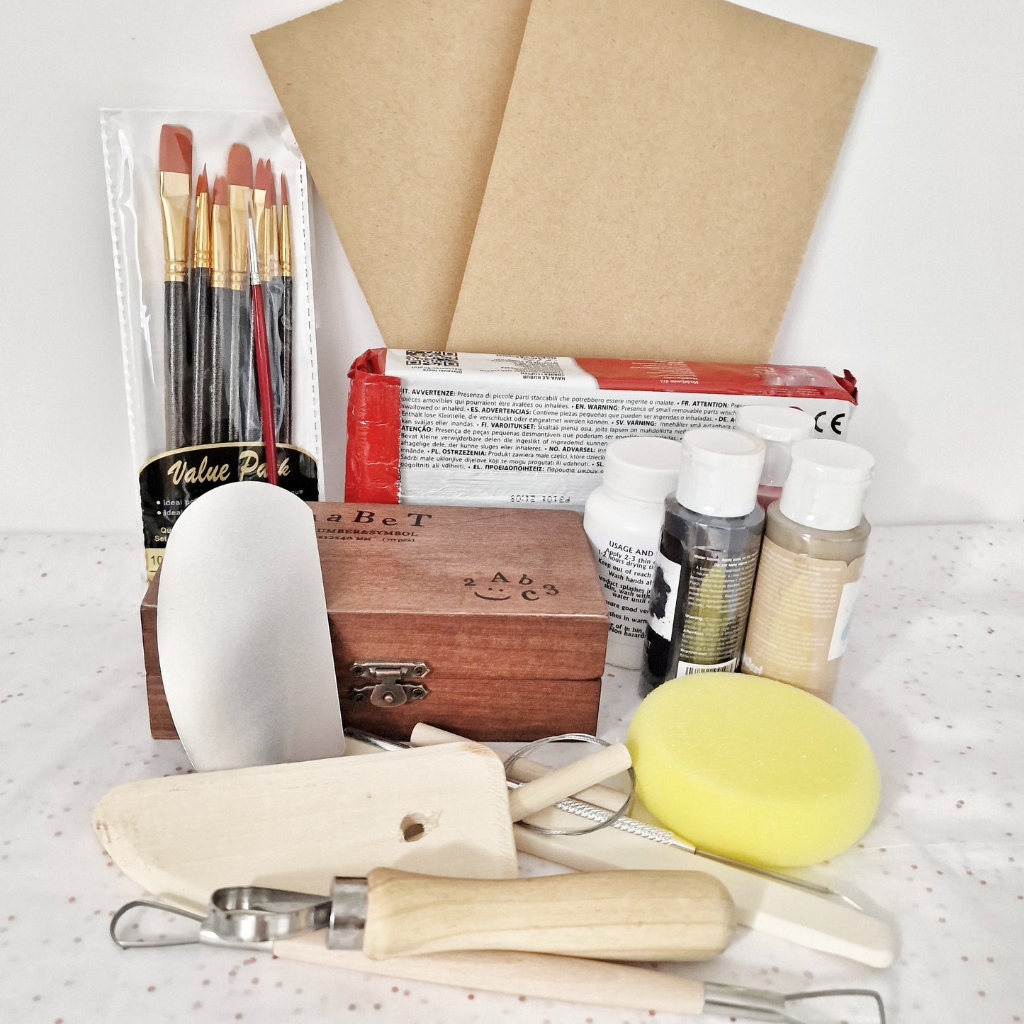 Everything you need, clay starter kit