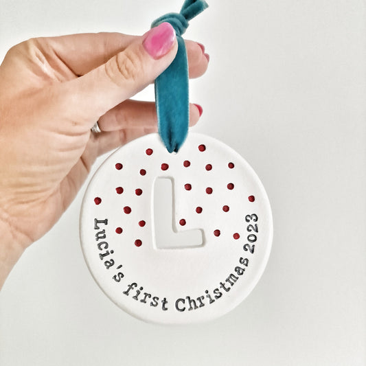 Baby's first Christmas keepsake decoration
