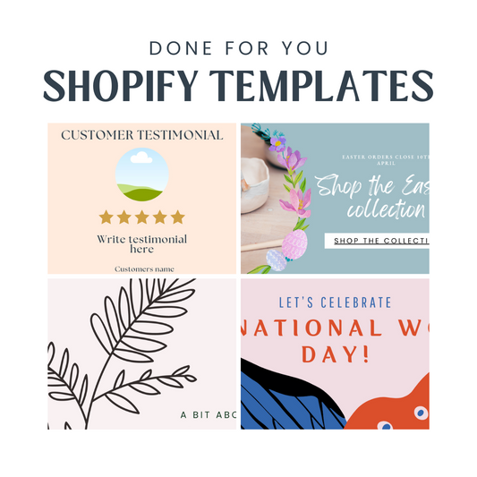 Editable Shopify Templates
