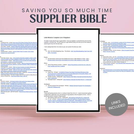 Comprehensive Supplier List - bible