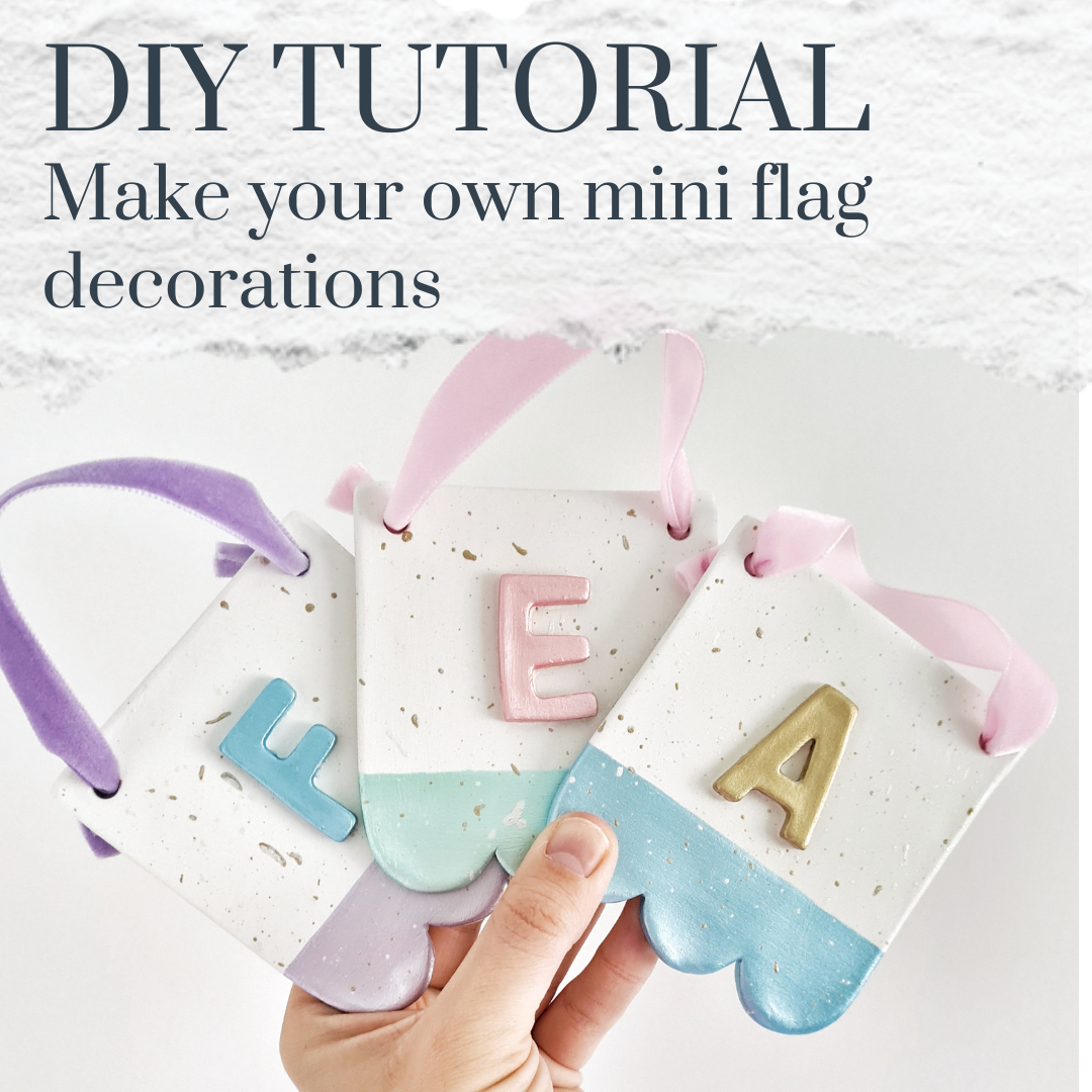 Create your own mini initial flags - tutorial