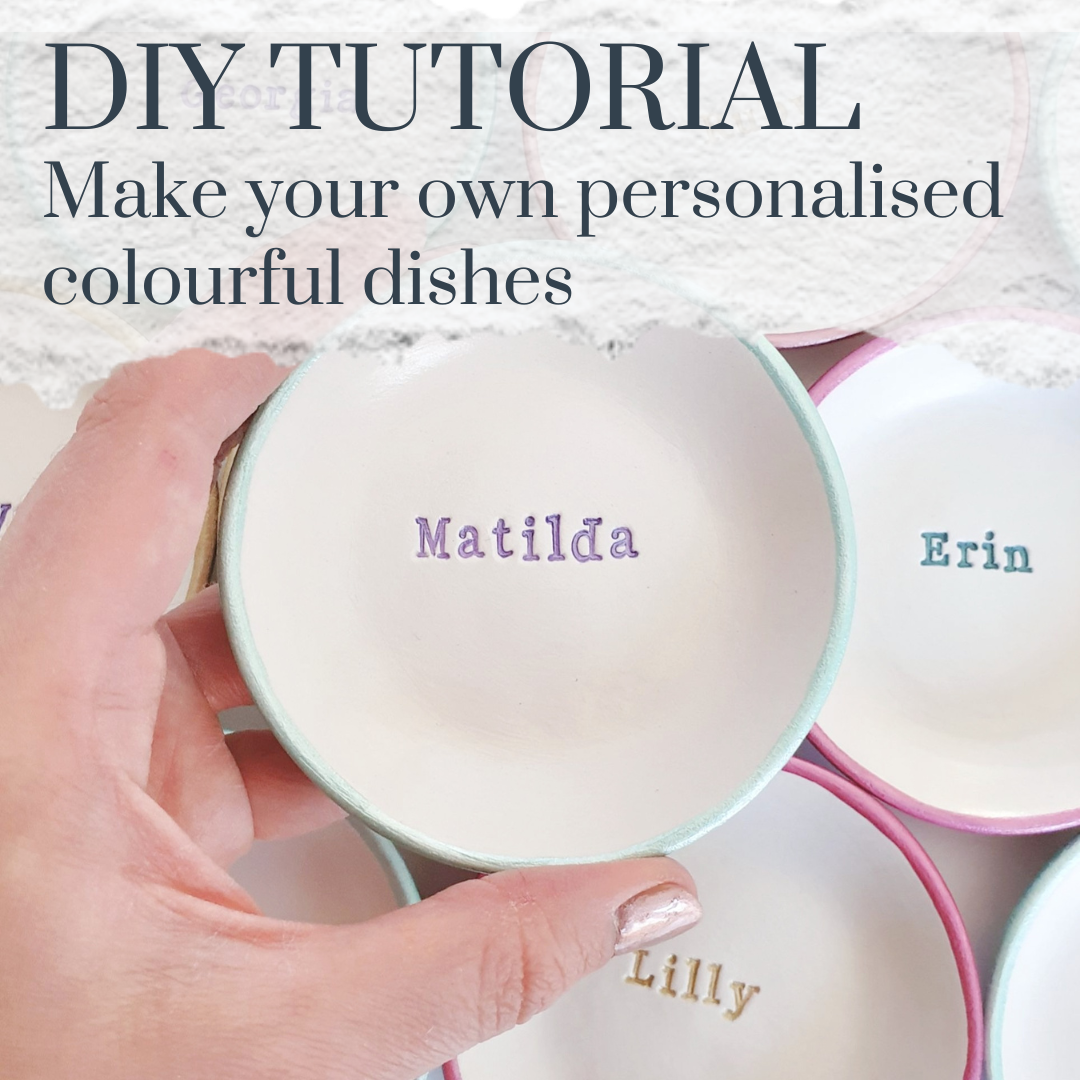 Create your own gorgeous personalised colourful dishes - tutorial