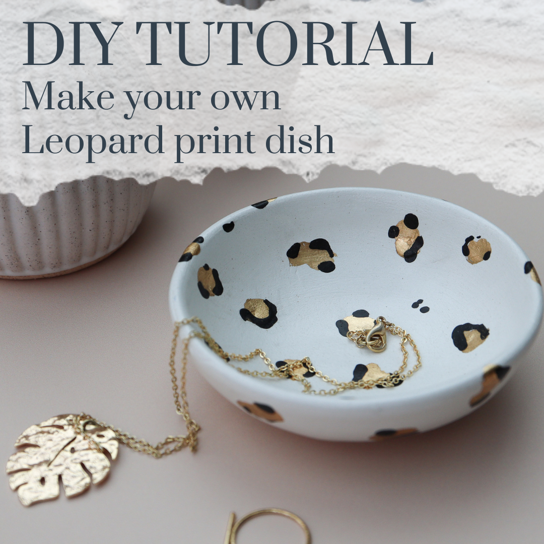 Create your own leopard print dish - tutorial