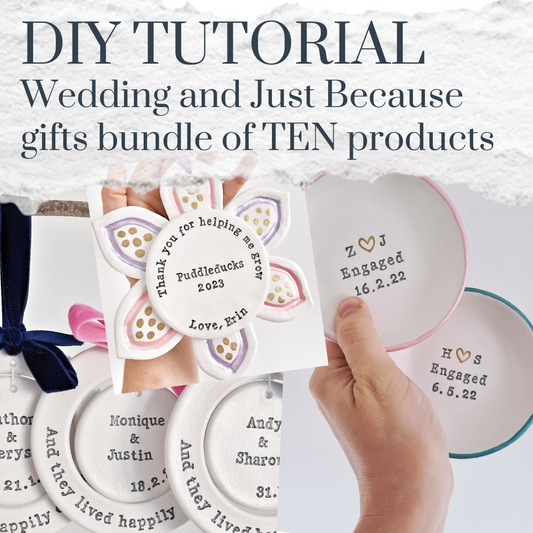 Wedding and just because gifts tutorial bundle