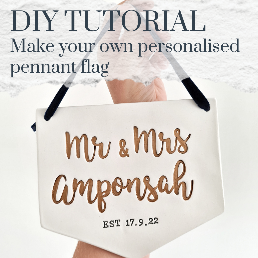 Personalised large personalised pennant tutorial