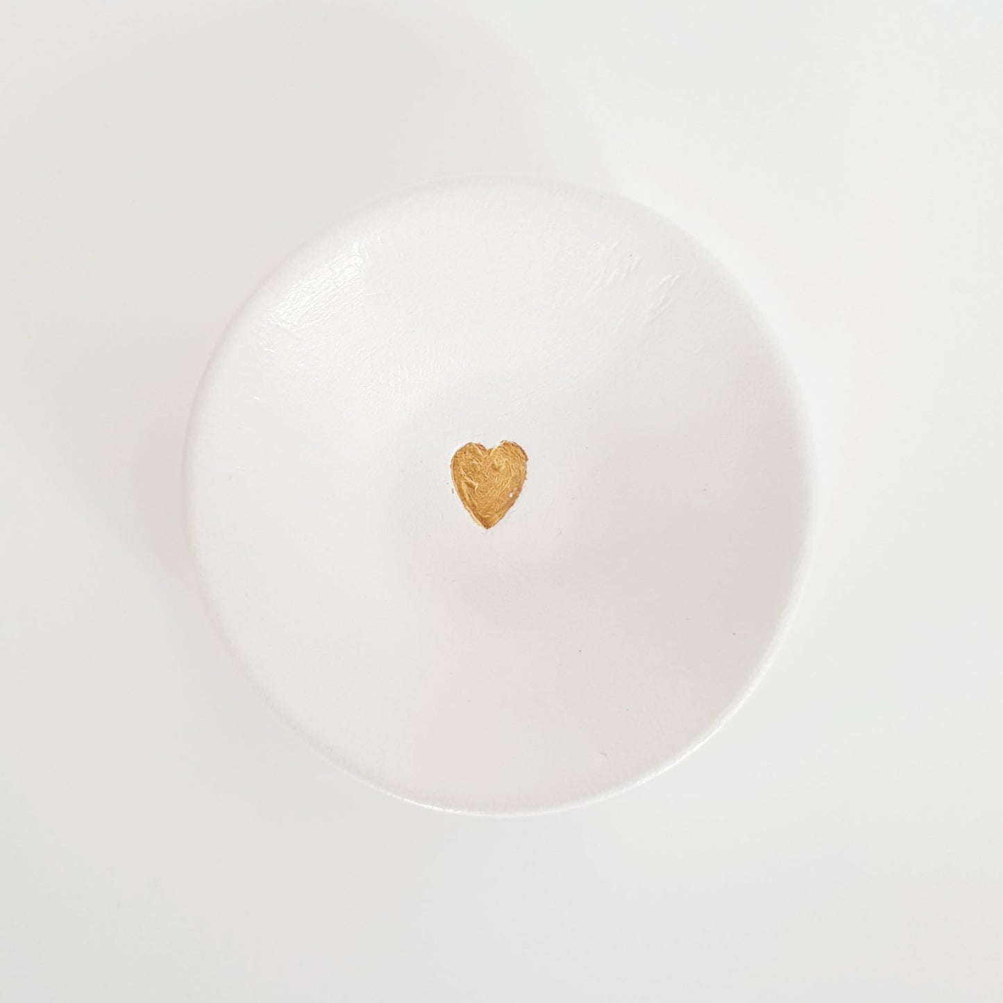 Gold heart trinket dish