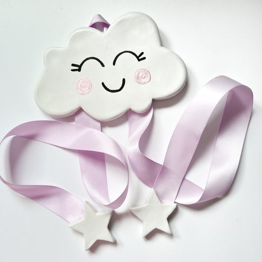 Cloud hair clip holder