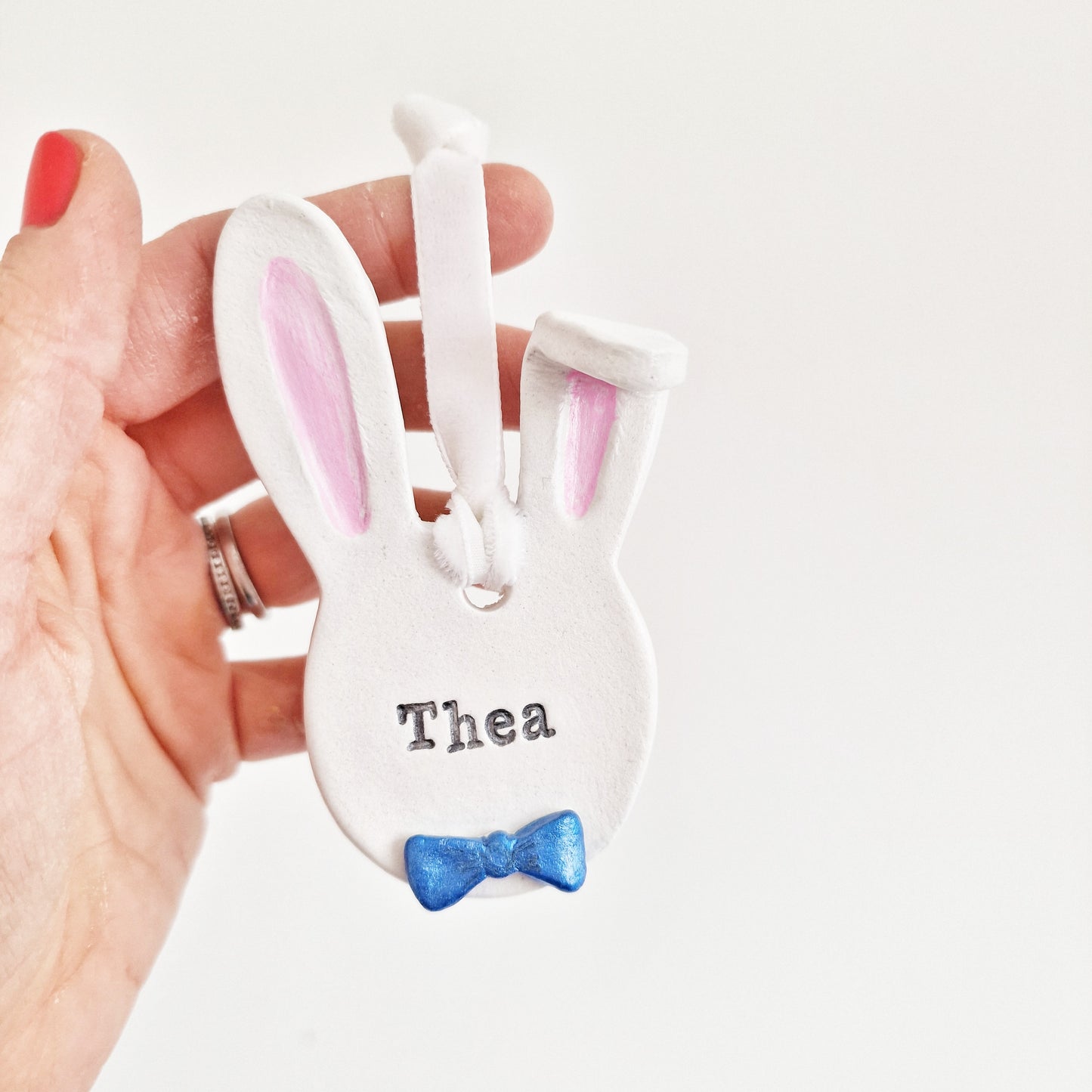 Personalised hanging bunny 2